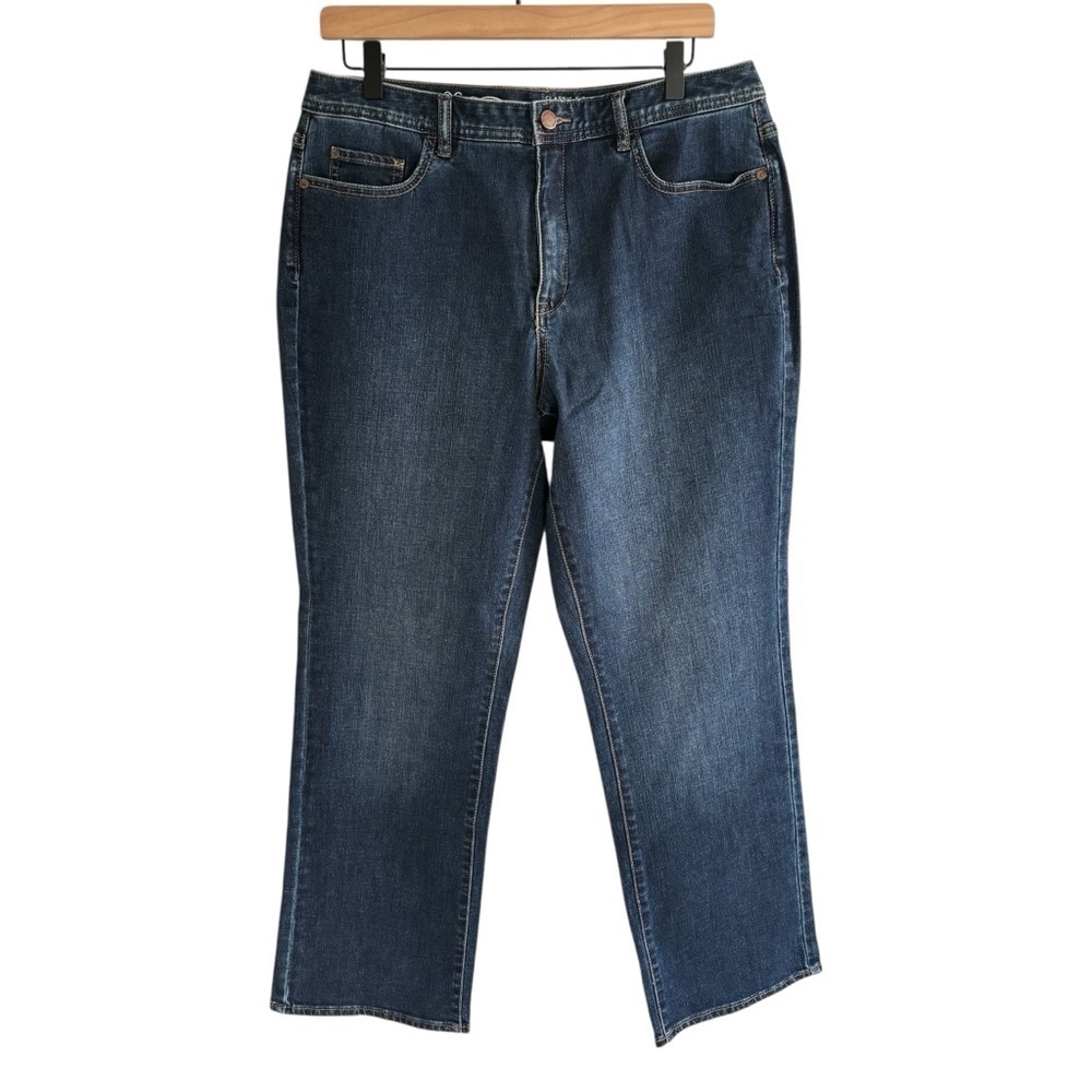Coldwater Creek Denim Jeans Size 12P Classic Fit Straight Leg Stretch Casual